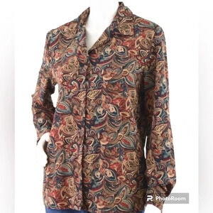 Vintage Leslie Fay Haberdashery Blouse Size‎ 12P